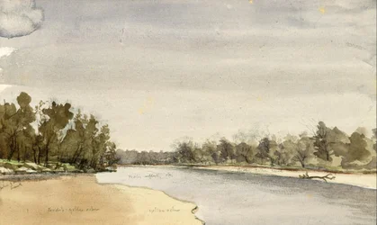 Scène sur la rivière canadienne